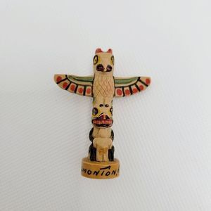 Totum Pin Wood Carved Boma Canada